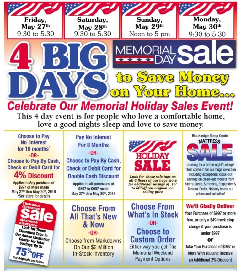 Memorial Day Sale